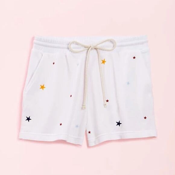🌷5 for $25 Lou & Grey Multicolored Embroidered Star Shorts - Picture 1 of 9